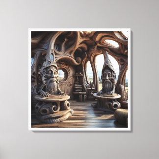 Konstnärlig mening i Alex Gråtts visionthai-konst Canvastryck