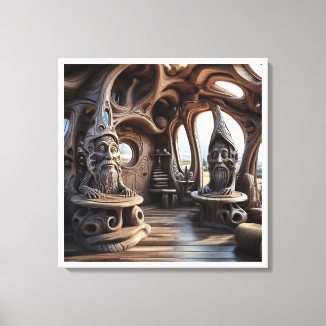 Konstnärlig mening i Alex Gråtts visionthai-konst Canvastryck (Framsida)