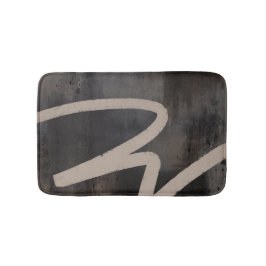 Konstnärlig, modern brun Abstrakt Badrumsmatta