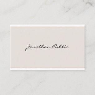 Konstnärlig Modern Enkel Elegant Minimalistisk Enk Visitkort