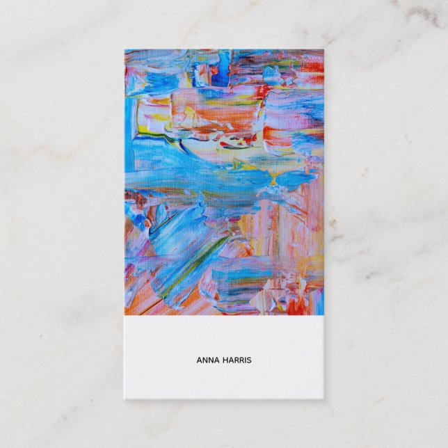 Konstnärlig modern Professionell Visitkort (Framsida)