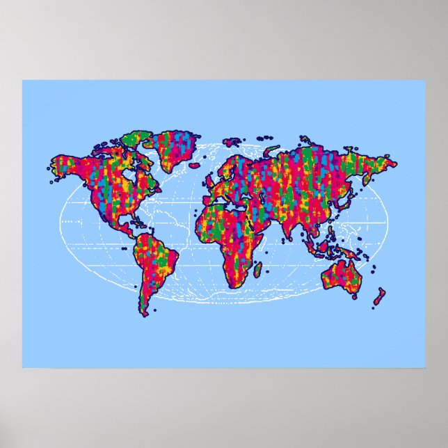 konstnärlig mond-dekorationsutskrift poster (Framsidan)