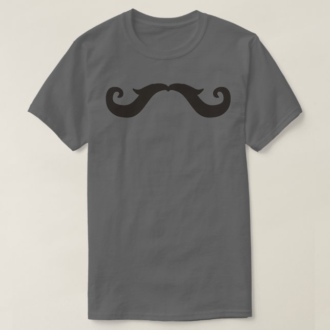 Konstnärlig mustache t shirt (Design framsida)