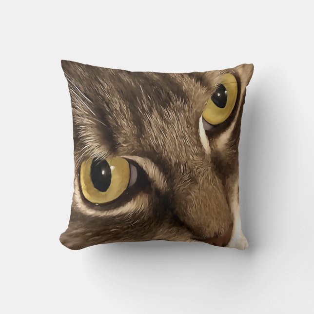 Konstnärlig närbild Porträtt Ögon och Nose Kudde (Framsida)