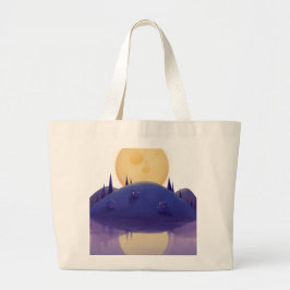 Konstnärlig nattlandskapsillustration Totebag  Jumbo Tygkasse