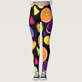 Konstnärlig nyfruktsfrukt leggings