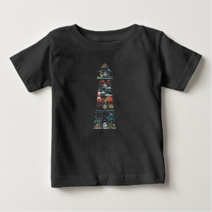 Konstnärlig Ocean Fyr Havsliv Stjärnor Planeter T Shirt