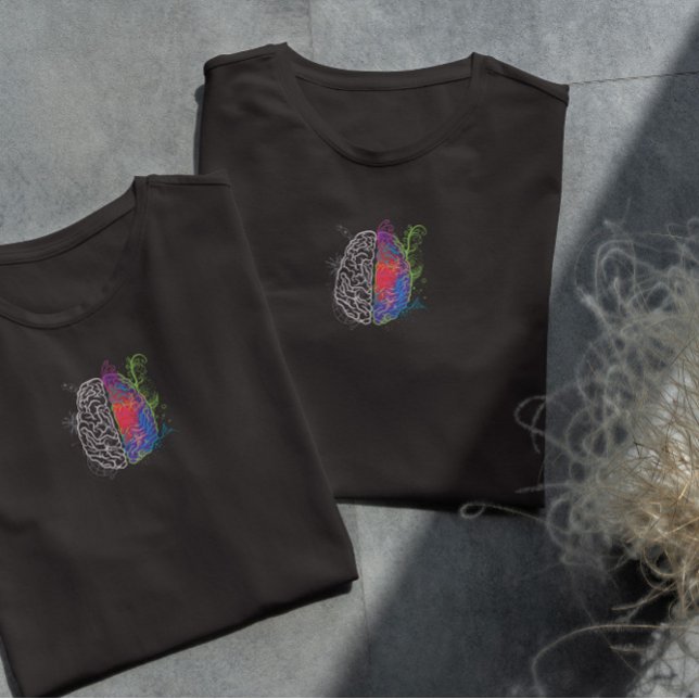 Konstnärlig och logisk hjärna t shirt (Skapare uppladdad)