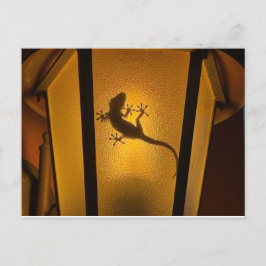 Konstnärlig ödleillustration vykort