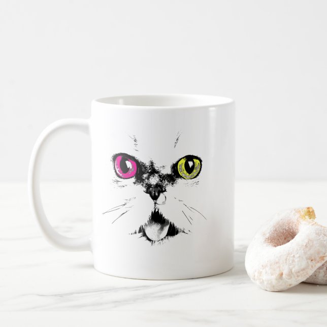 Konstnärlig Öga Kaffemugg (Med munk)