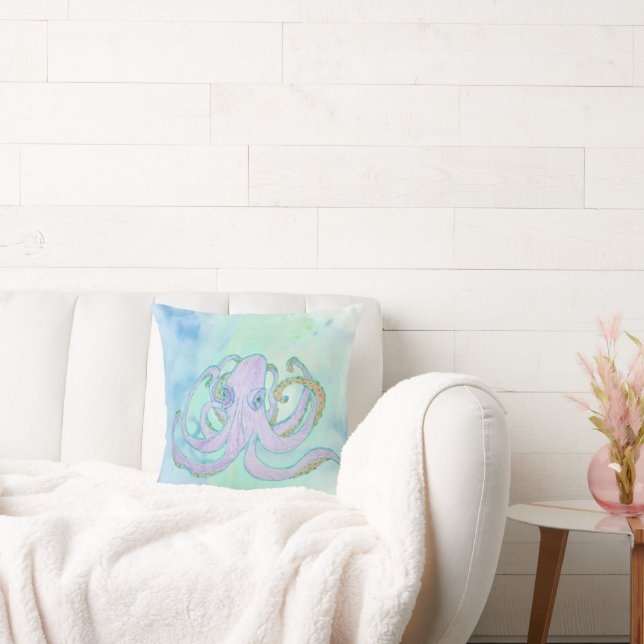 Konstnärlig oktopus Pillow Kudde (Soffa)