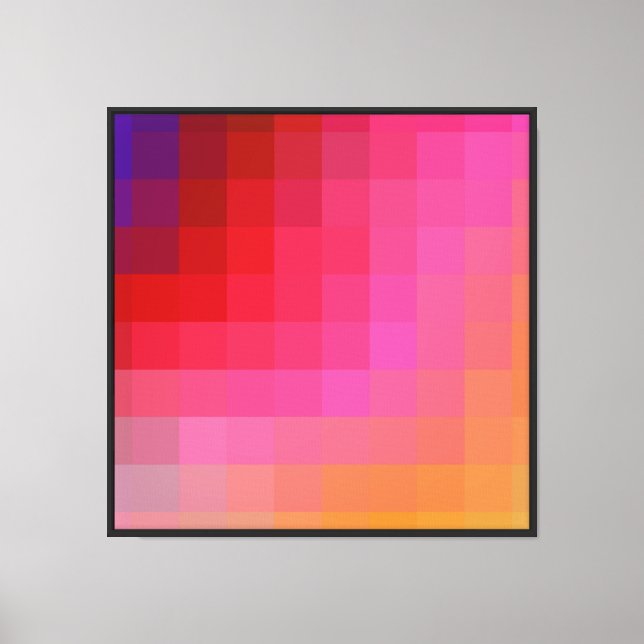 Konstnärlig Ombre-design Canvastryck (Framsida)
