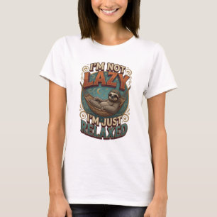 Konstnärlig Orange JAG ÄR INTE LAT JAG ÄR BARA AVS T Shirt