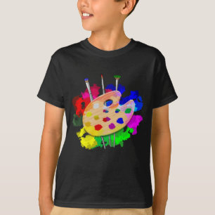 Konstnärlig palettartist t shirt