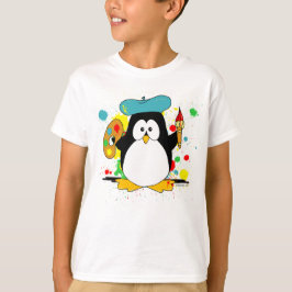 Konstnärlig penguin tröja