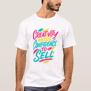 Konstnärlig pensel-bokstavs-T-shirt T Shirt
