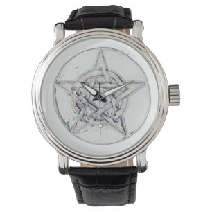 Konstnärlig pentagramklocka armbandsur