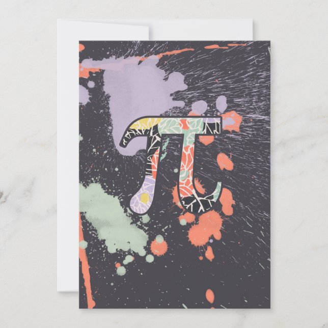 Konstnärlig Pi-dag Inbjudningar (Framsida)