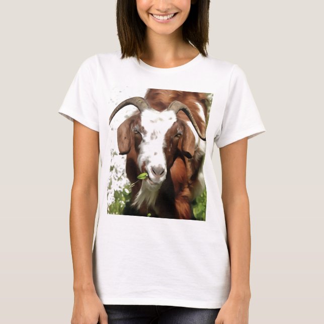 Konstnärlig Porträtt av getbete T Shirt (Framsida)