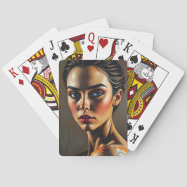 Konstnärlig Porträtt av hög kvalitet Casinokort