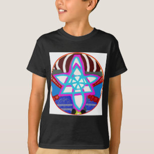 Konstnärlig presentation av sol i MÅNE T-shirt