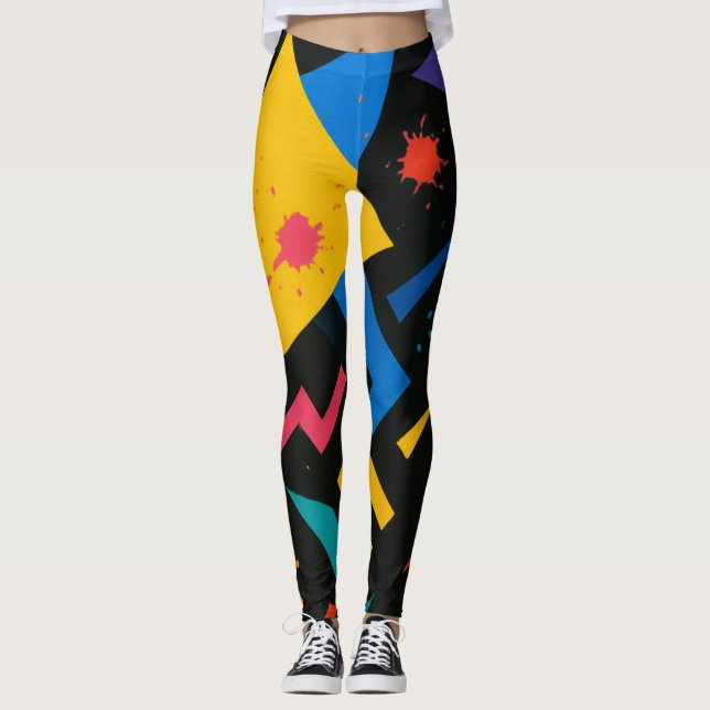 Konstnärlig prestation leggings (Framsida)
