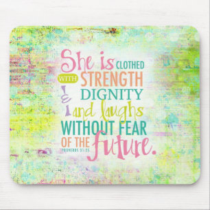 Konstnärlig Proverbs31:25 Musmatta