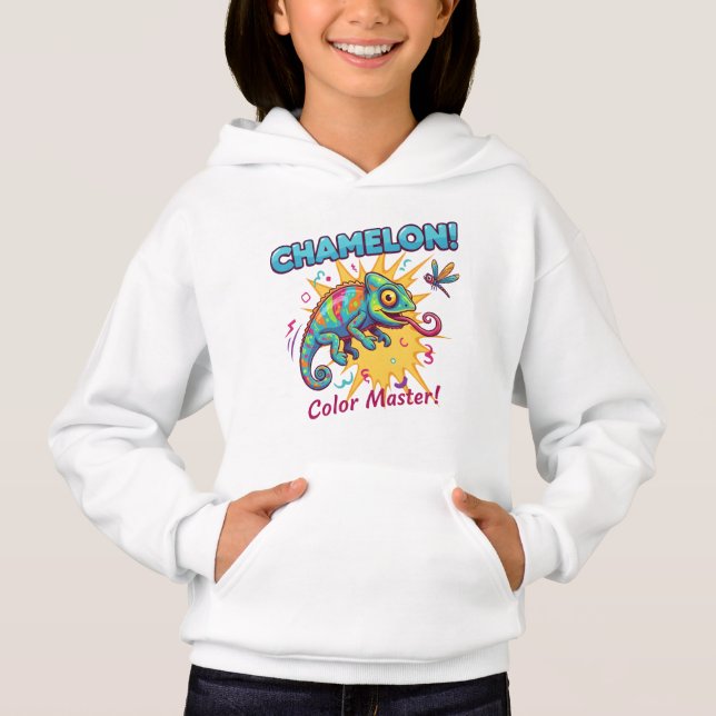 Konstnärlig reptil & rolig vattenstänk för barn t shirt (Framsida)