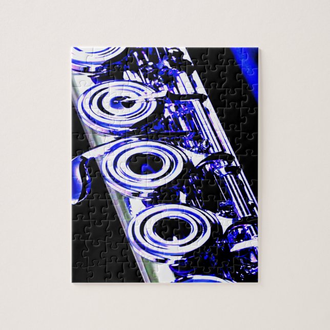 Konstnärlig Roligt i Flute Metall Pussel (Vertikal)