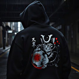Konstnärlig Samuraj Katt Japan Fotboll för fotboll T Shirt