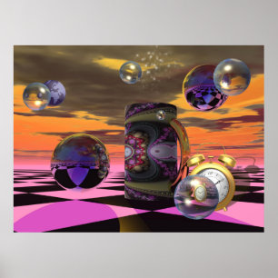 konstnärlig sci-fi-poster poster