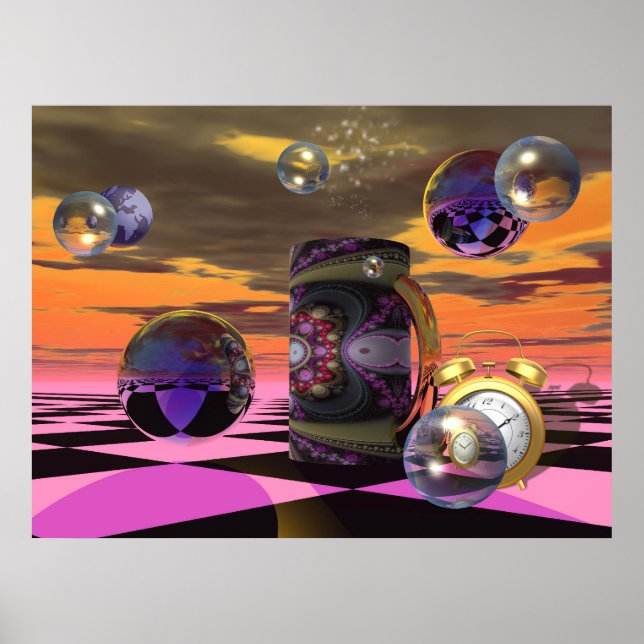 konstnärlig sci-fi-poster poster (Framsidan)