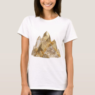 Konstnärlig Silver GULD BERG Grafisk T-shirt
