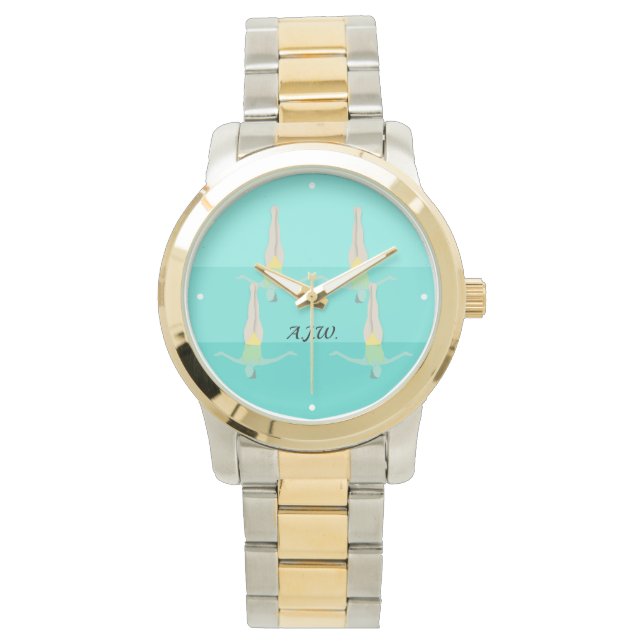 Konstnärlig simning armbandsur (Framsida)