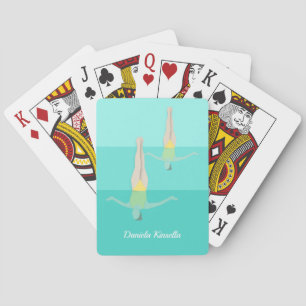 Konstnärlig simning casinokort