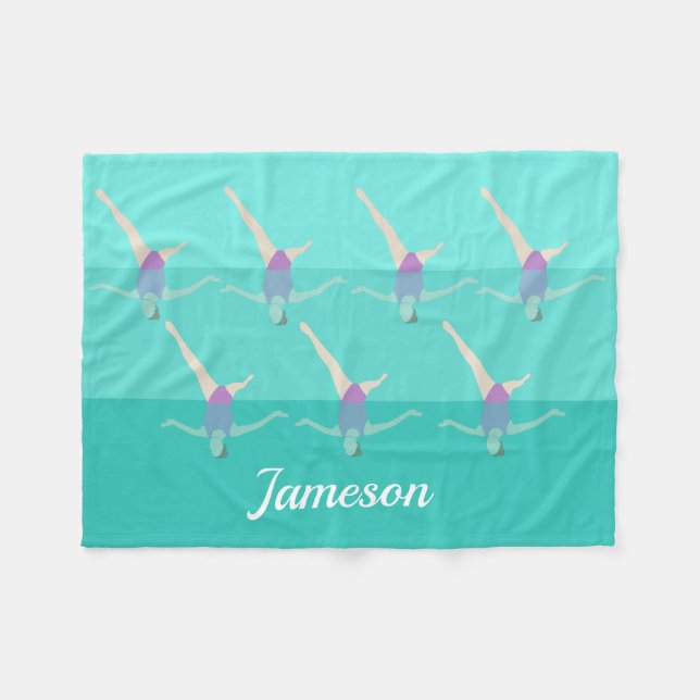 Konstnärlig simning fleecefilt (Framsidan (Horisontell))