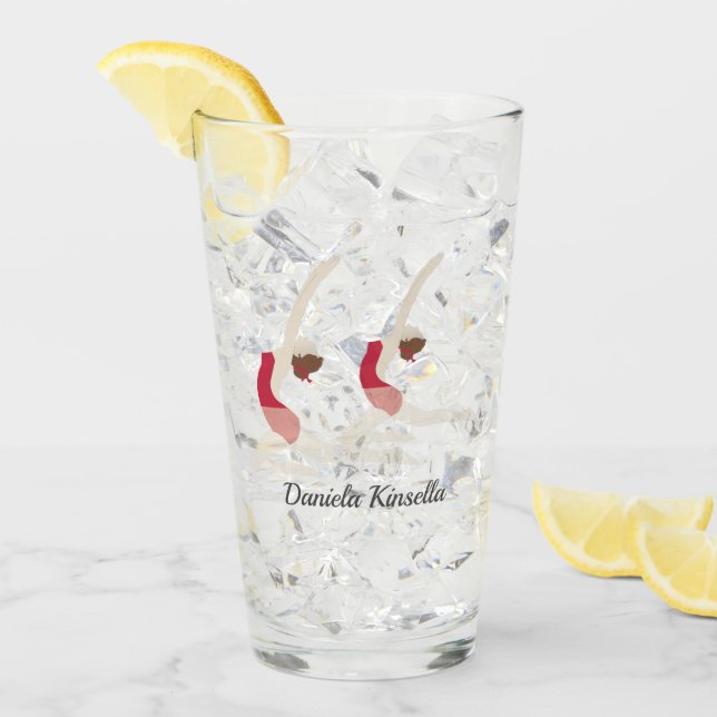 Konstnärlig simning glaskopp (Framsida Ice)