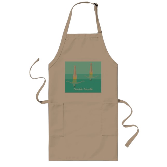 Konstnärlig simning långt förkläde (Framsidan)
