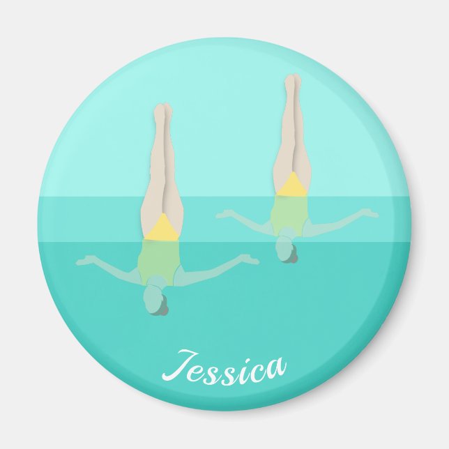 Konstnärlig simning magnet (Framsidan)