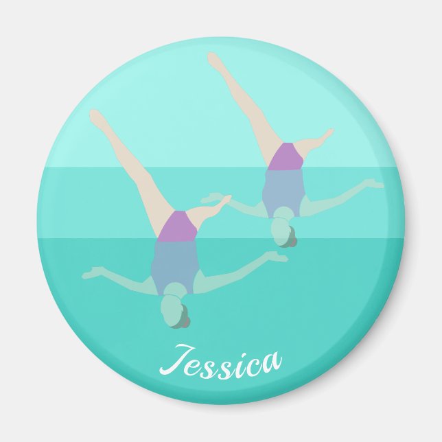 Konstnärlig simning magnet (Framsidan)