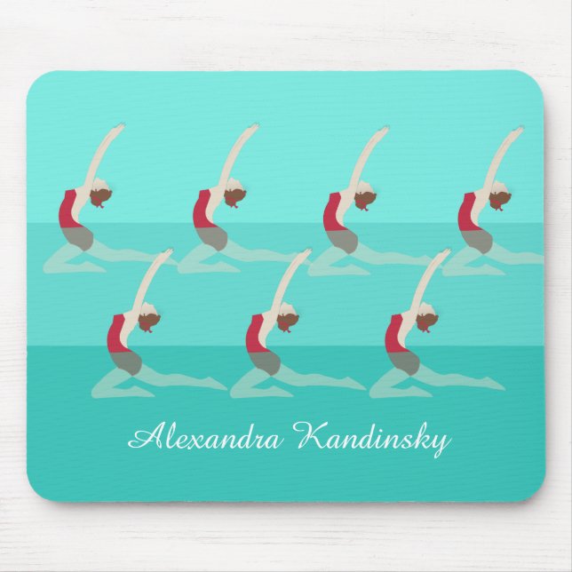 Konstnärlig simning musmatta (Framsidan)