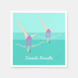 Konstnärlig simning pappersservett