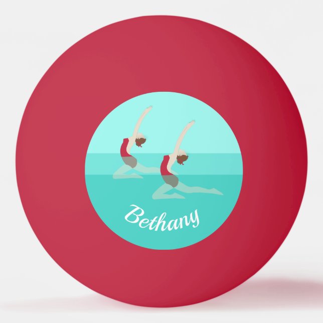 Konstnärlig simning pingisboll (Framsidan)