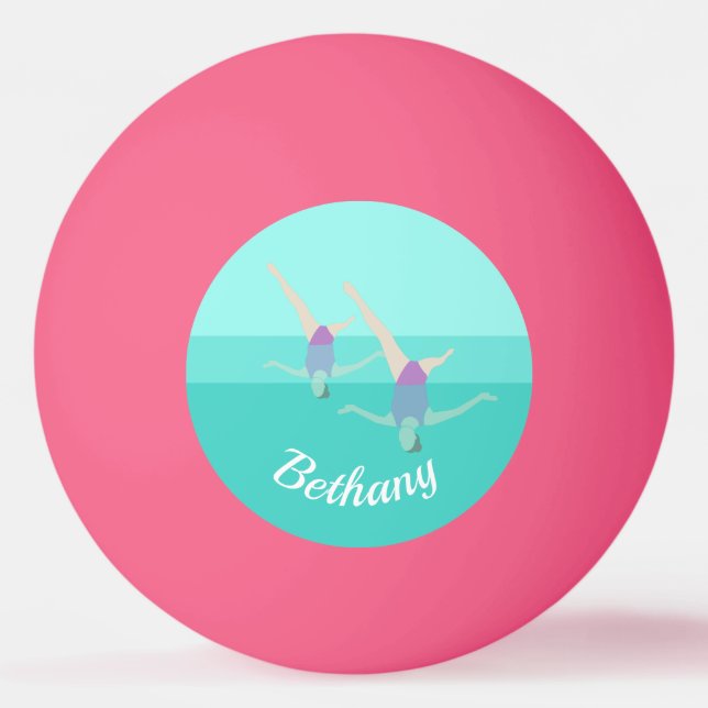 Konstnärlig simning pingisboll (Framsidan)