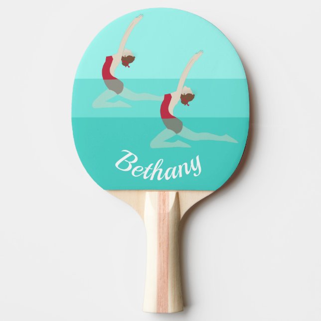 Konstnärlig simning pingisracket (Framsidan)