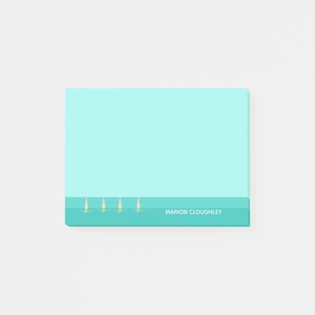 Konstnärlig simning post-it block (Framsida)