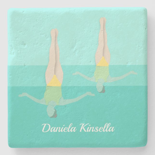 Konstnärlig simning stenunderlägg (Framsidan)