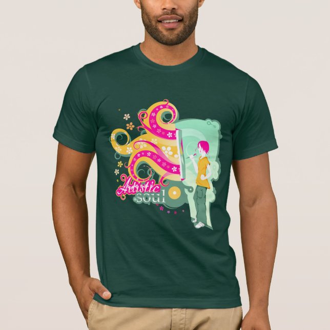 Konstnärlig själ tee shirt (Framsida)