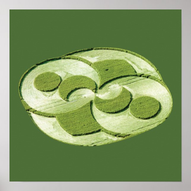 Konstnärlig Skörd-cirkel Poster (Framsidan)