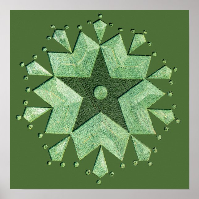 Konstnärlig Skörd-cirkel Poster (Framsidan)